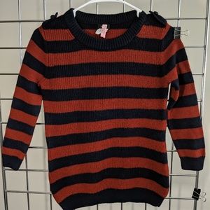 EUC Burgundy Striped J Crew Wool Sweater XS